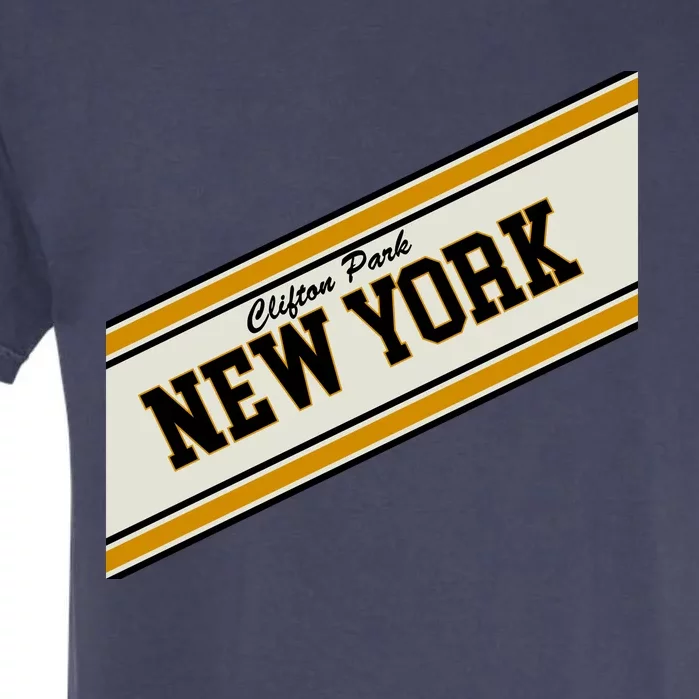 Clifton Park New York Varsity Logo Garment-Dyed Heavyweight T-Shirt