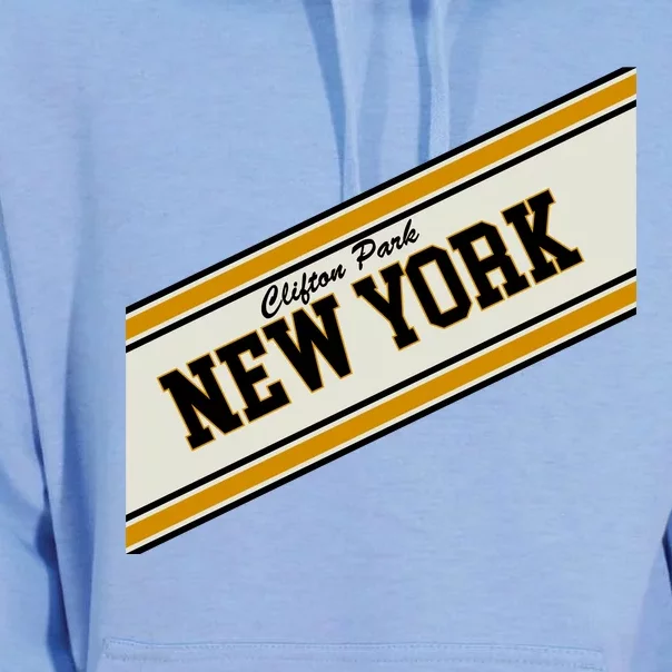 Clifton Park New York Varsity Logo Unisex Surf Hoodie