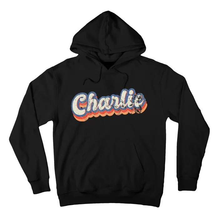 Charlie Personalized Name Custom Lettering 70s Hoodie