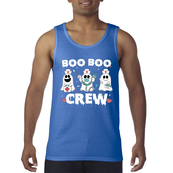 Cute Pediatric Nurse Halloween Ghost Rn Boo Boo Crew Gift Tank Top