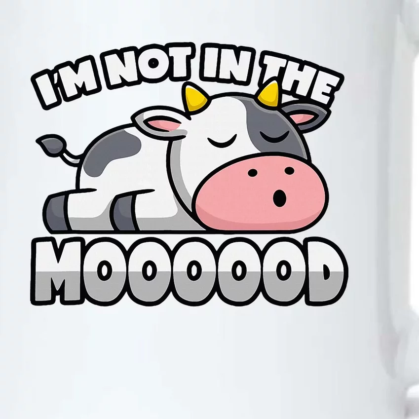 Cow Pun Not In The Mood Calf & Cattle Black Color Changing Mug