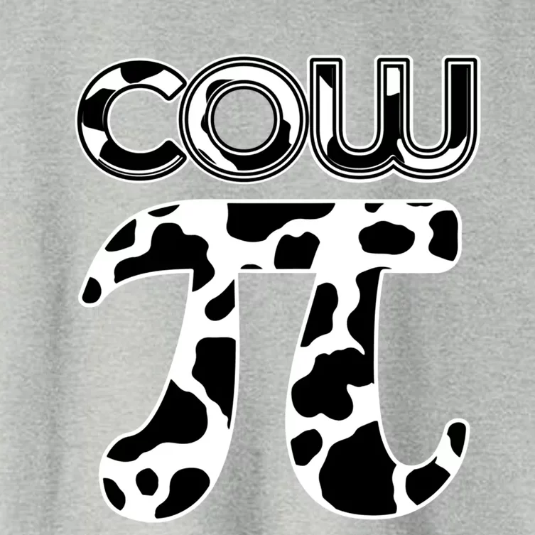 Cow Pi National Pi Day Farmer Pun Math Numbers 3 14 March 14 Gift Women's Crop Top Tee