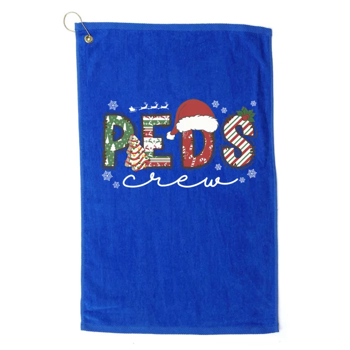 Christmas Pediatric Nurse Peds Crew Nursing Team Squad Xmas Gift Platinum Collection Golf Towel