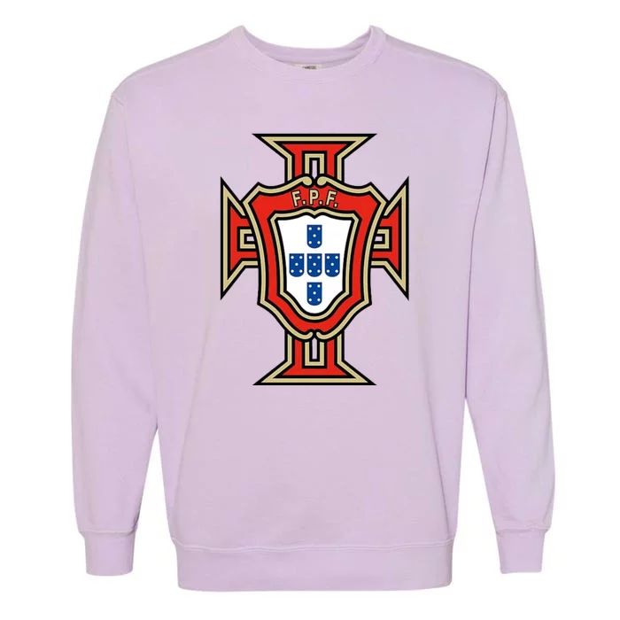 Cool Portugal National Soccer Logo Garment-Dyed Sweatshirt