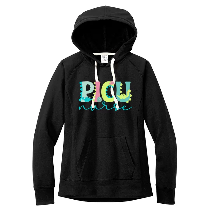 Cute Picu Nurse Pediatric Intensive Care Unit Gift Women's Fleece Hoodie