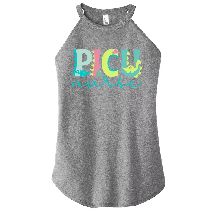 Cute Picu Nurse Pediatric Intensive Care Unit Gift Women’s Perfect Tri Rocker Tank