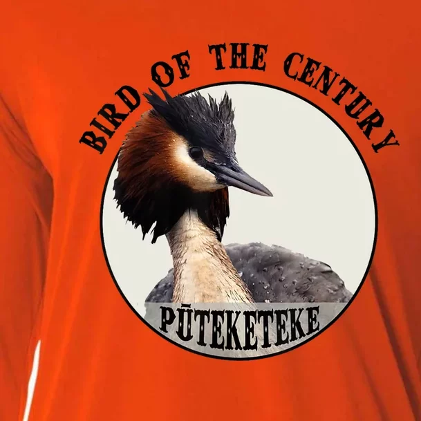 Cute Puteketeke New ZealandS Bird Of The Century Flower Cooling Performance Long Sleeve Crew