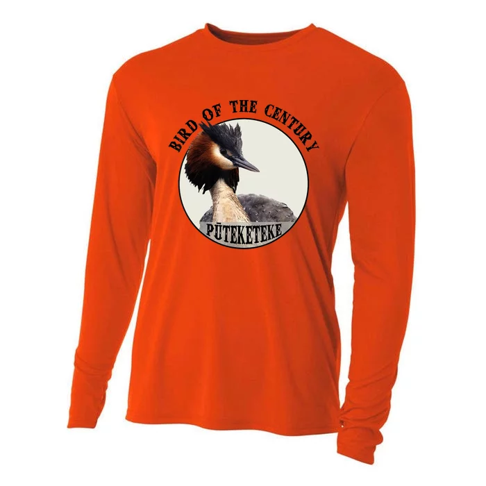 Cute Puteketeke New ZealandS Bird Of The Century Flower Cooling Performance Long Sleeve Crew