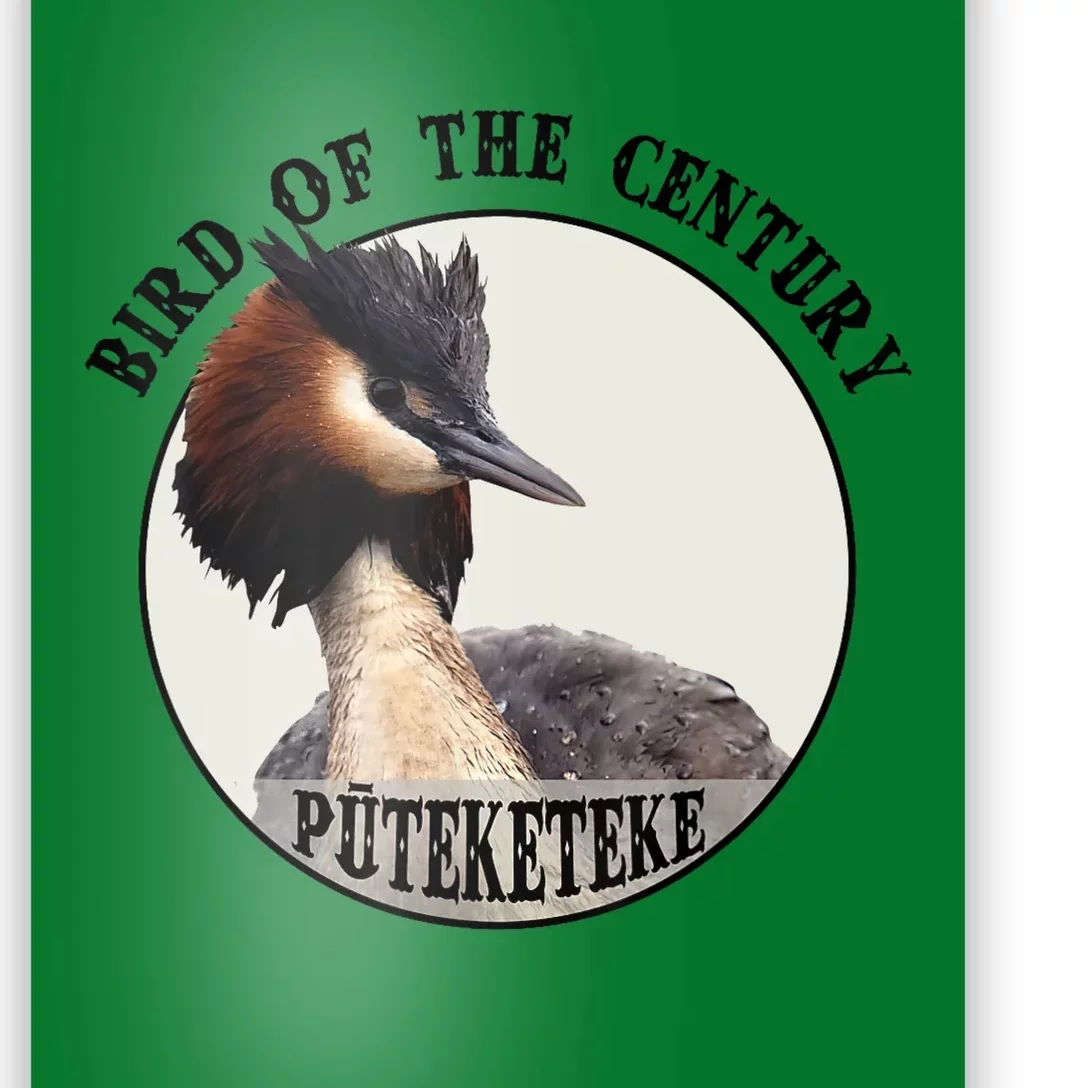 Cute Puteketeke New ZealandS Bird Of The Century Flower Poster