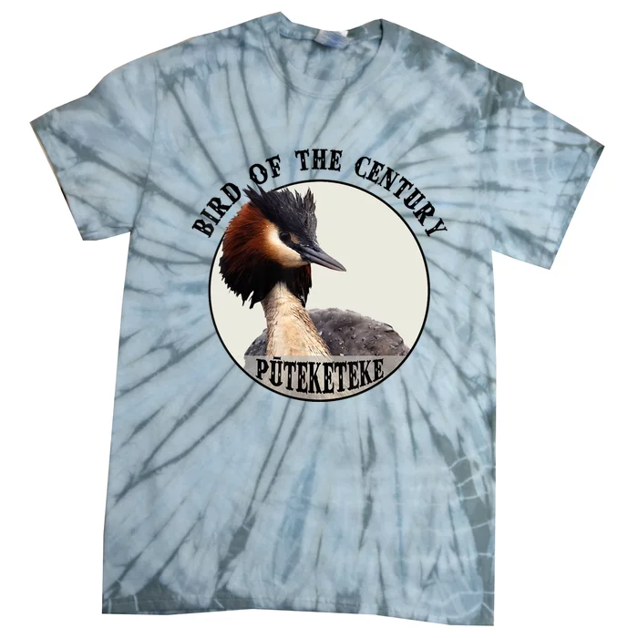 Cute Puteketeke New ZealandS Bird Of The Century Flower Tie-Dye T-Shirt