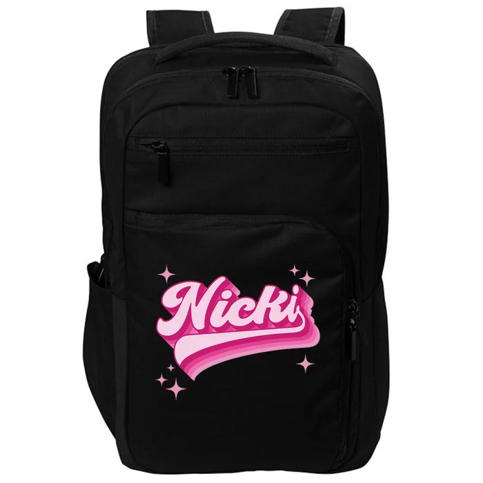 Cool Personalized Name Nicki Impact Tech Backpack