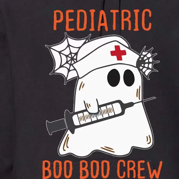 Cute Pediatric Nurse Halloween Ghost RN Boo Boo Crew Premium Hoodie