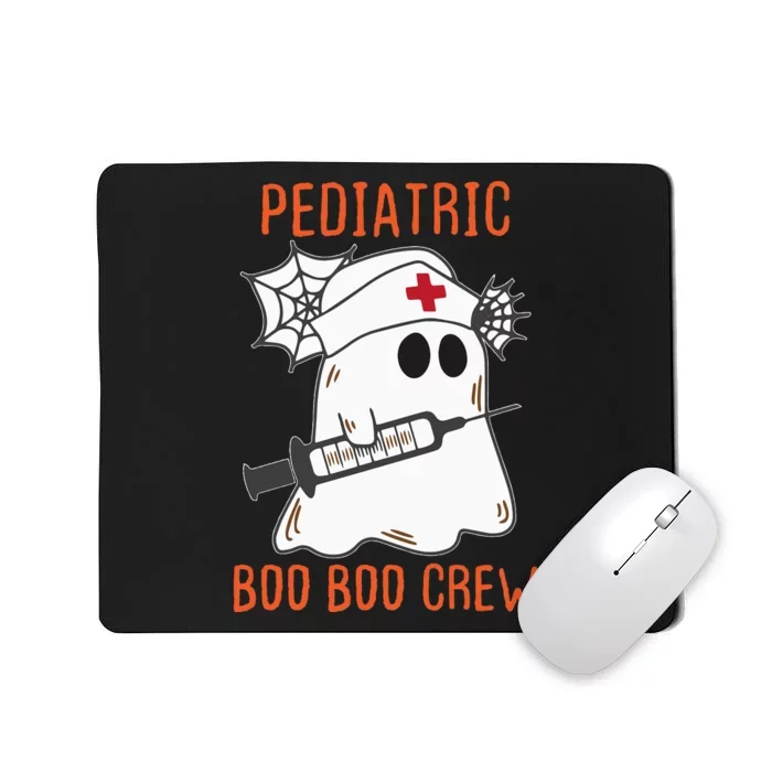 Cute Pediatric Nurse Halloween Ghost RN Boo Boo Crew Mousepad