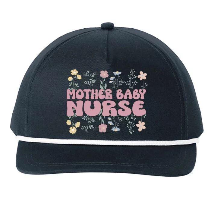 Cute Postpartum Nursing For A Groovy Motherbaby Nurse Snapback Five-Panel Rope Hat