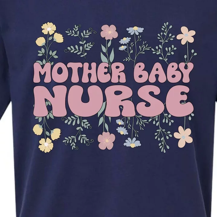 Cute Postpartum Nursing For A Groovy Motherbaby Nurse Sueded Cloud Jersey T-Shirt