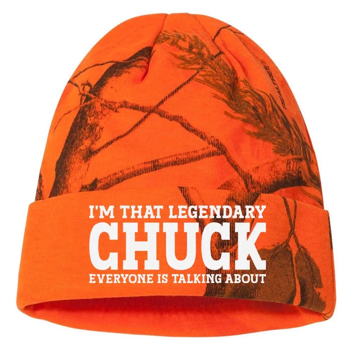 Chuck Personal Name First Name Funny Chuck Kati - 12in Camo Beanie