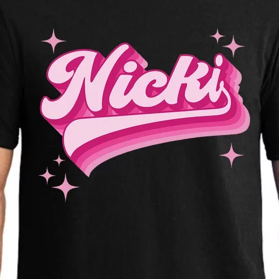 Cool Personalized Name Nicki Pajama Set