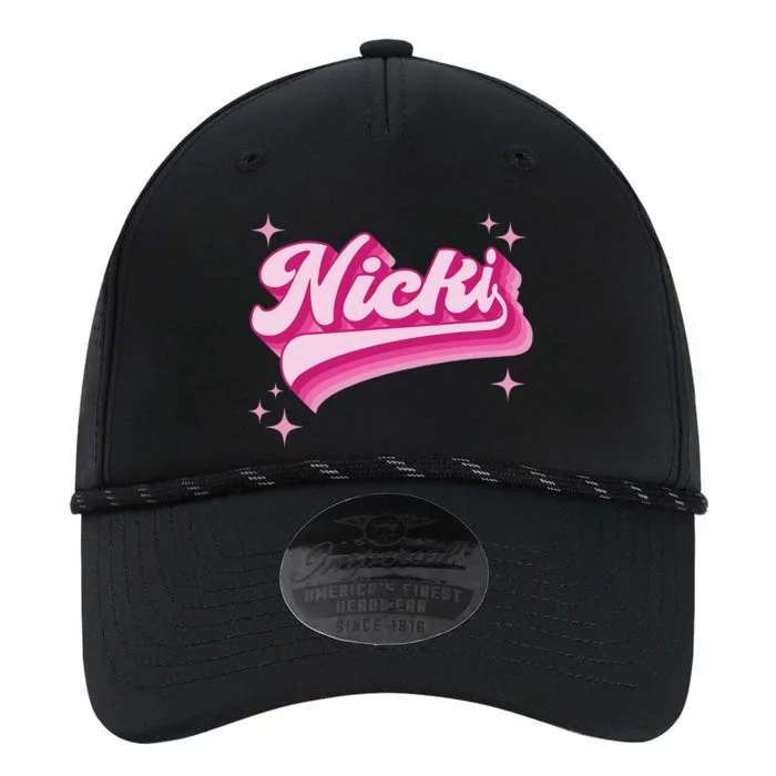 Cool Personalized Name Nicki Performance The Dyno Cap