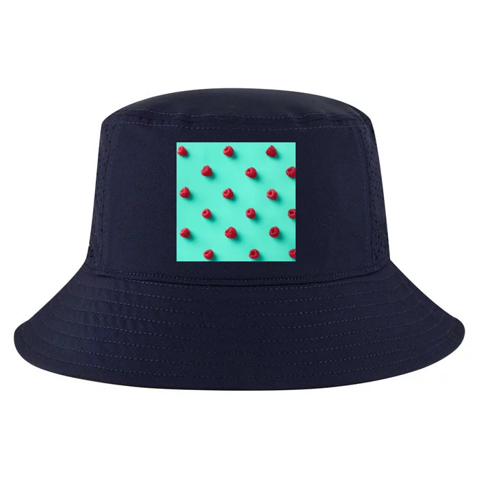 Colorful pattern of raspberries Cool Comfort Performance Bucket Hat