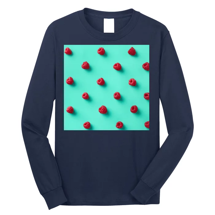 Colorful pattern of raspberries Long Sleeve Shirt