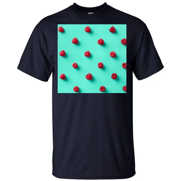 Colorful pattern of raspberries Tall T-Shirt