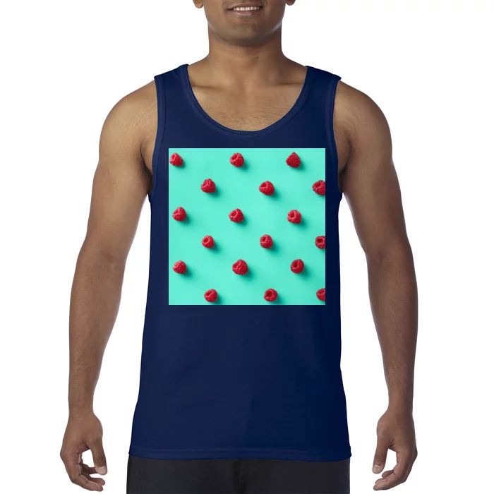 Colorful pattern of raspberries Tank Top