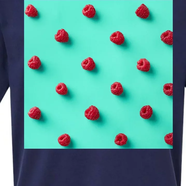 Colorful pattern of raspberries Sueded Cloud Jersey T-Shirt