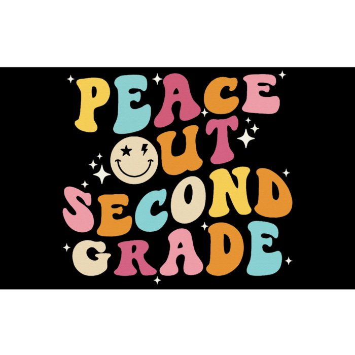 Cute Peace Out Second Grade Funny Last Day Of School Bumper Sticker