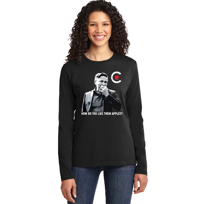 Conservative Party Of Canada How Do You Like Them Apples Pierre Bring It Home Ladies Long Sleeve Shirt