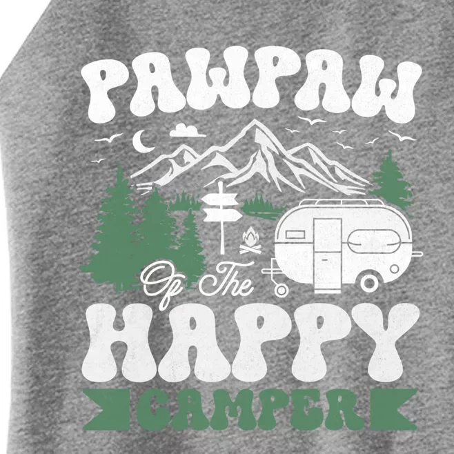 Cute Pawpaw Of The Happy Camper Camping Trip Meaningful Gift Women’s Perfect Tri Rocker Tank