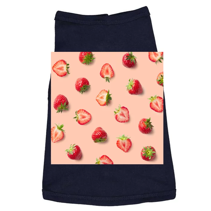 Colorful Pattern of Strawberries Doggie Tank