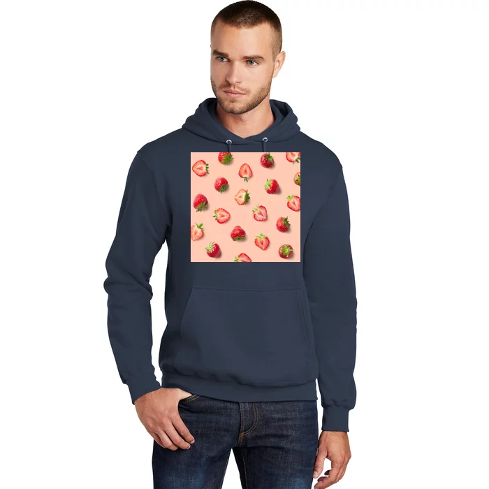 Colorful Pattern of Strawberries Hoodie