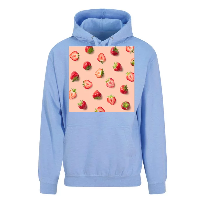 Colorful Pattern of Strawberries Unisex Surf Hoodie