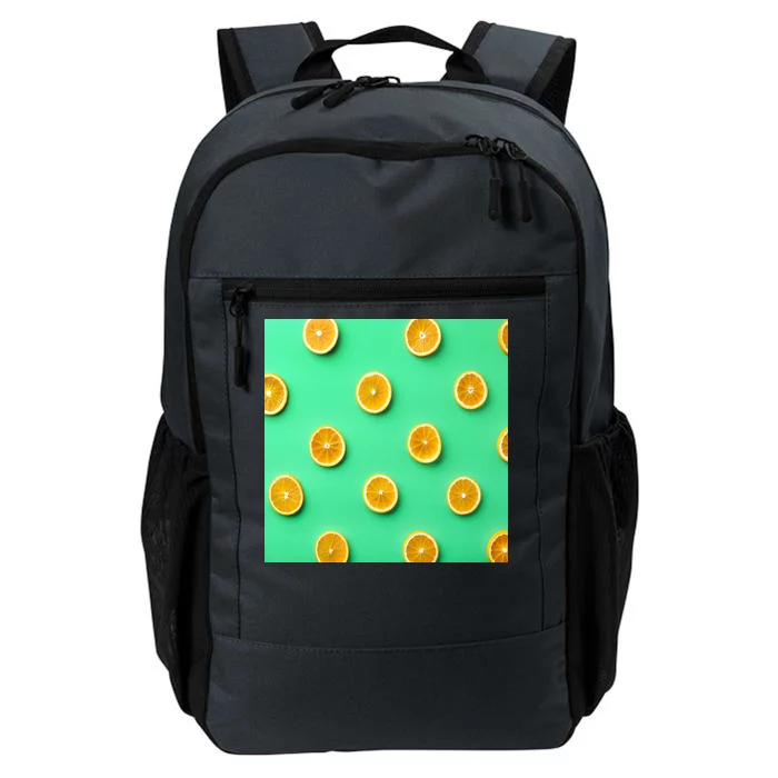 Colorful Pattern of Fresh Orange Slices Daily Commute Backpack