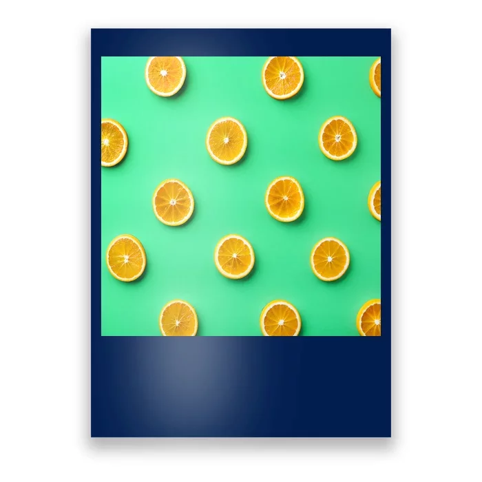 Colorful Pattern of Fresh Orange Slices Poster