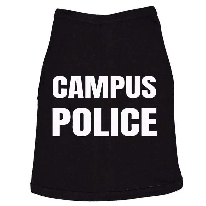 Campus Police Officer University Policeman Security Uniform Doggie Tank