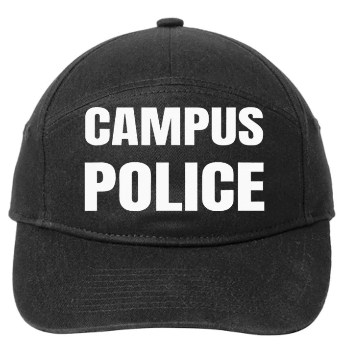 Campus Police Officer University Policeman Security Uniform 7-Panel Snapback Hat