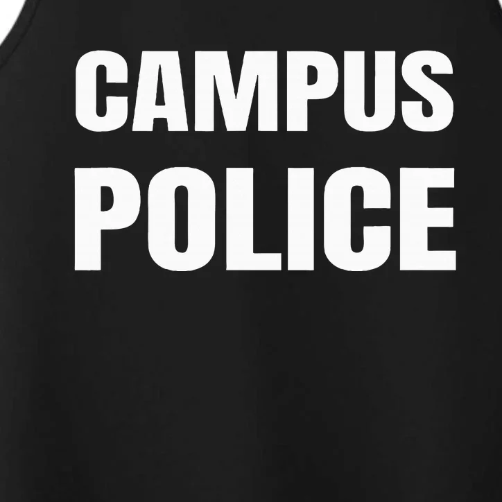 Campus Police Officer University Policeman Security Uniform Performance Tank