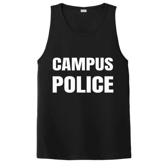 Campus Police Officer University Policeman Security Uniform Performance Tank