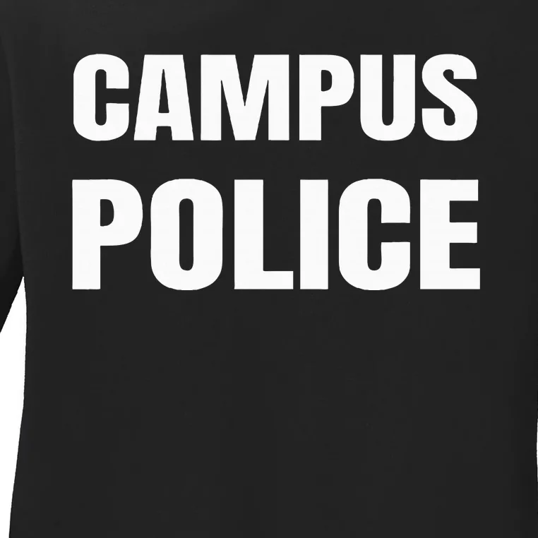 Campus Police Officer University Policeman Security Uniform Ladies Long Sleeve Shirt