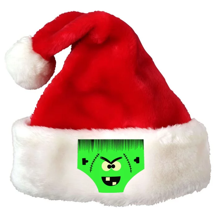 Creepy Pair Of Underwear Face Halloween Costume Premium Christmas Santa Hat