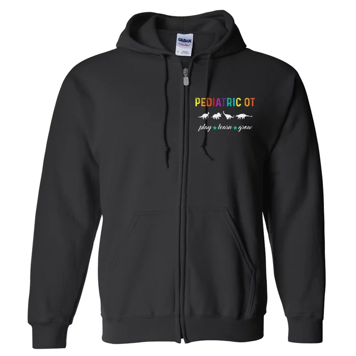 Cute Pediatric Occupational Therapy Full Zip Hoodie