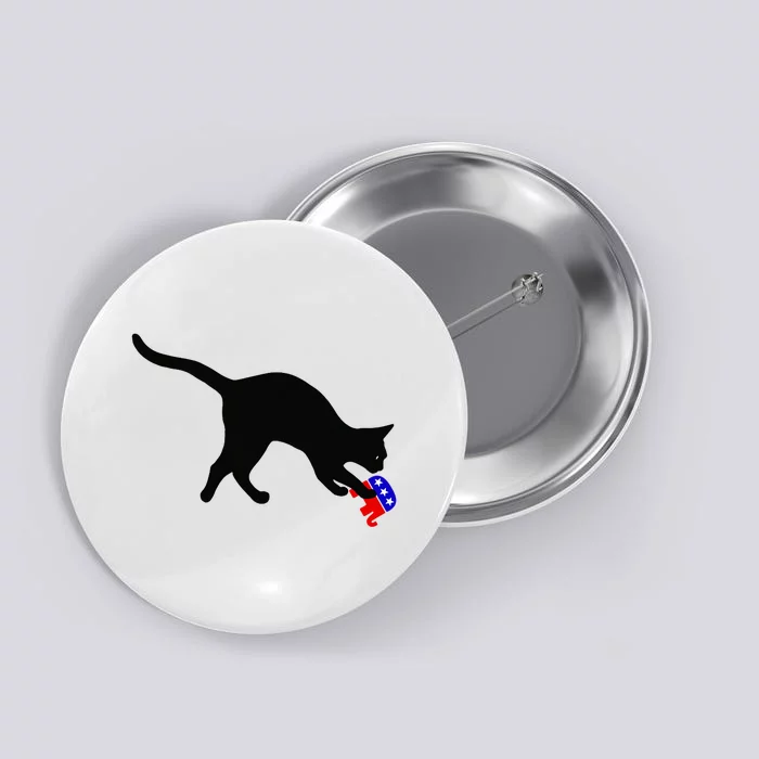 Cat Pouncing On Gop Elephant Cat Knocking Over Gop Elephant Button