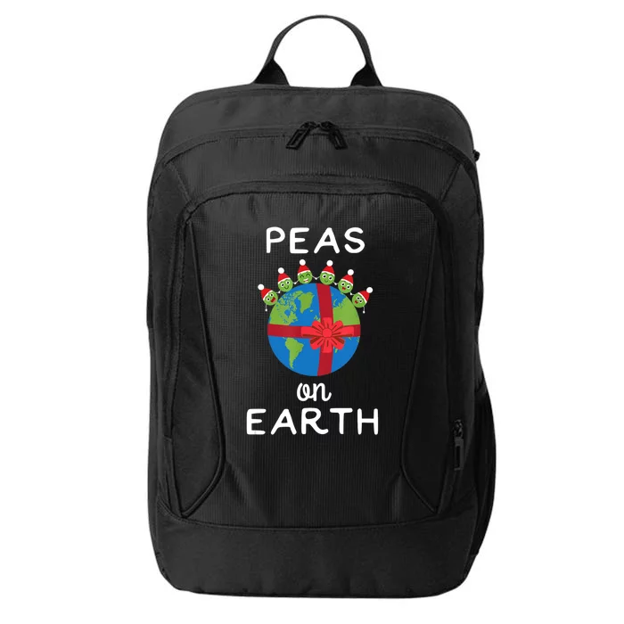 Christmas Peas On Earth World Peace Pea Design T City Backpack