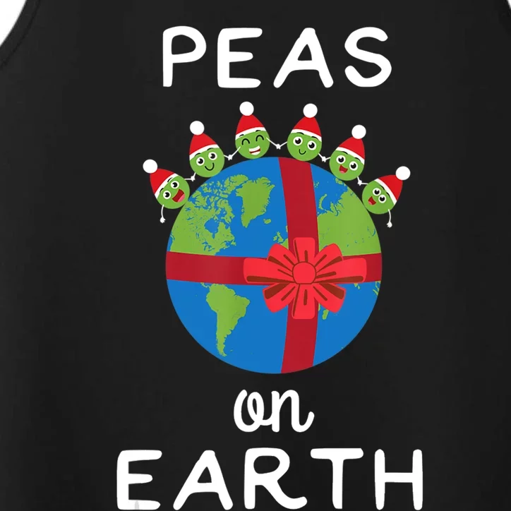 Christmas Peas On Earth World Peace Pea Design T Performance Tank