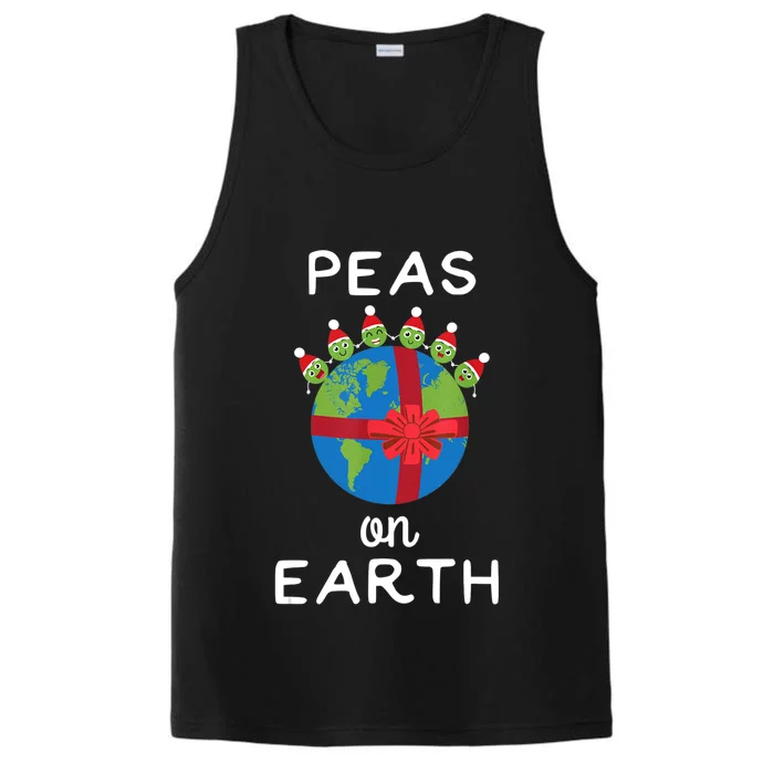 Christmas Peas On Earth World Peace Pea Design T Performance Tank