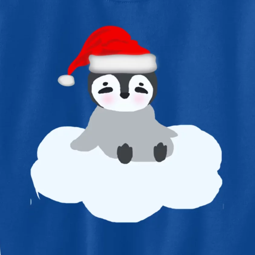 Christmas Penguin On Cloud Nine Meaningful Gift Kids Sweatshirt