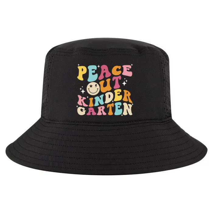 Cute Peace Out Kindergarten Funny Last Day Of School Cool Comfort Performance Bucket Hat