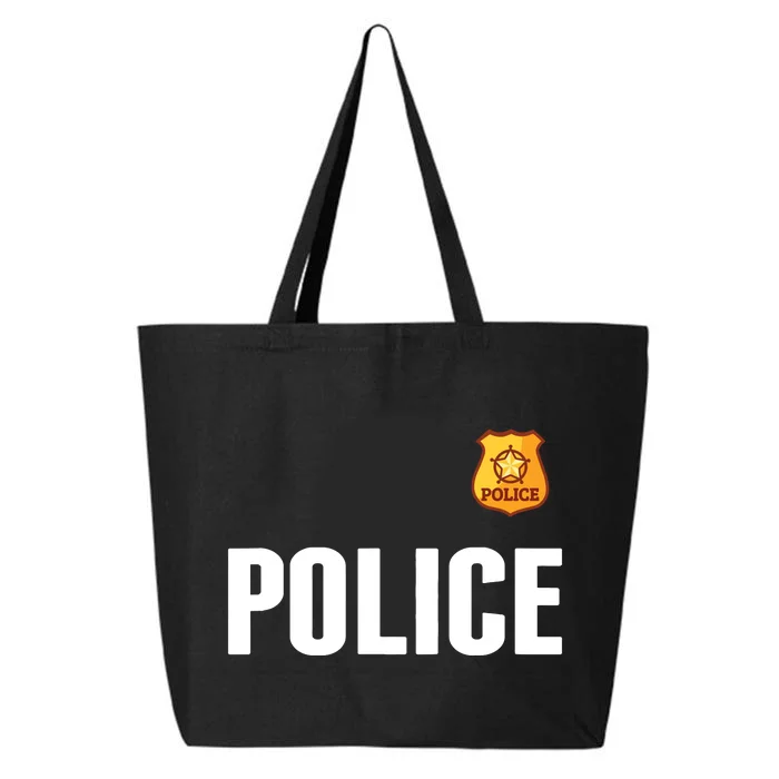 Cop Policeman Officer Halloween Costume 25L Jumbo Tote