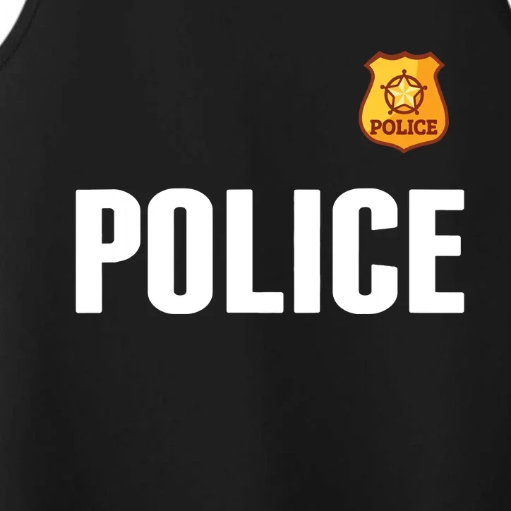 Cop Policeman Officer Halloween Costume Performance Tank